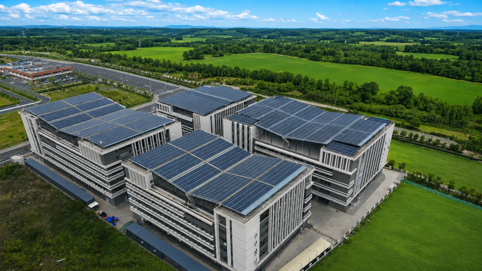 Factory rooftop solar