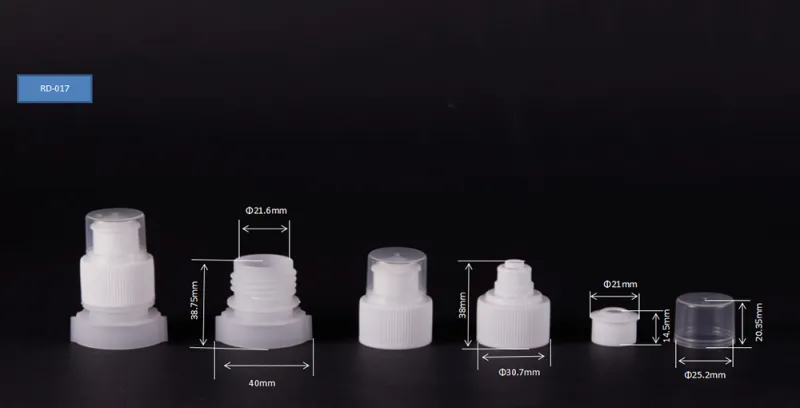 Boquilla de plástico de 22mm para bolsa de agua deportiva con tapón de tracción