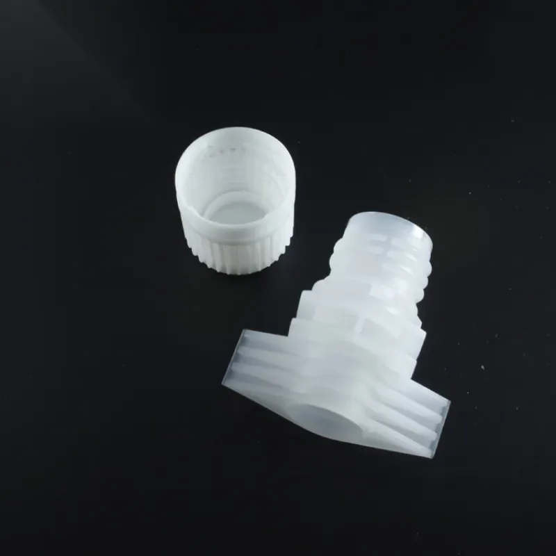 Tapones de rosca de plástico flexibles de 13mm con boquilla para envasado de líquidos y gelatinas