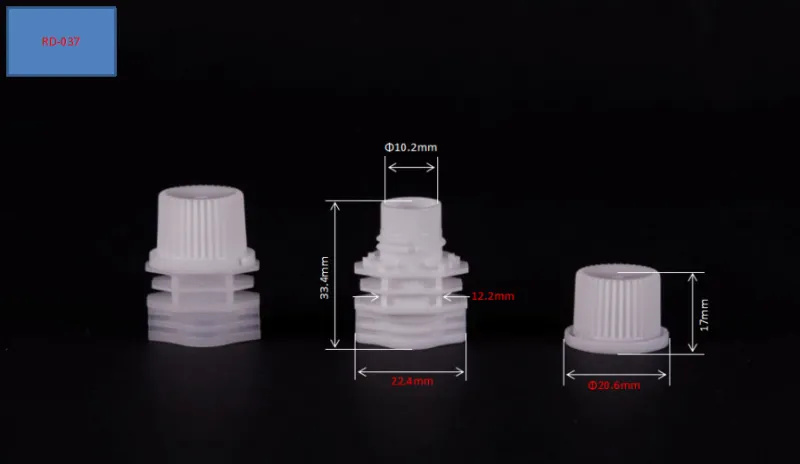 Penutup Detergen Dobi Plastik Pembungkusan Fleksibel Shantou 10mm dengan Muncung