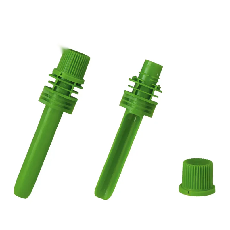 Boquilla de plástico de 10 mm con tapa para envasado de jalea líquida