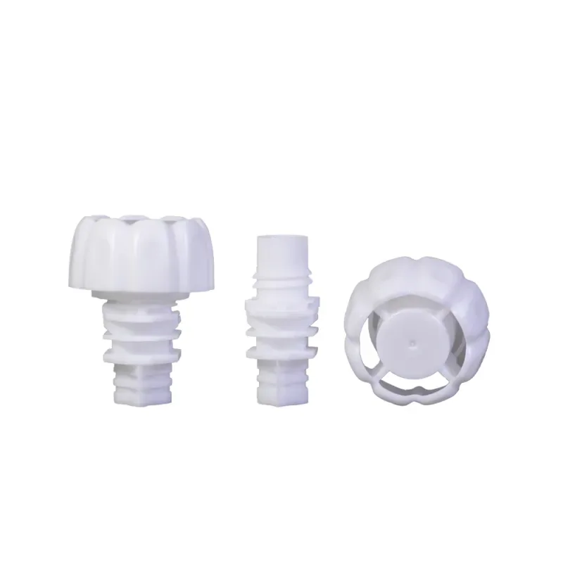 Tapón de rosca de plástico de 10mm con forma de hongo para bolsa vertical