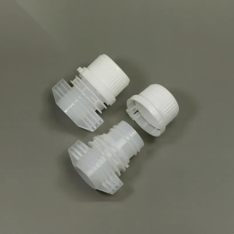 Tapón con boquilla de plástico de 20 mm, antirrobo y antiderrame para bolsa
