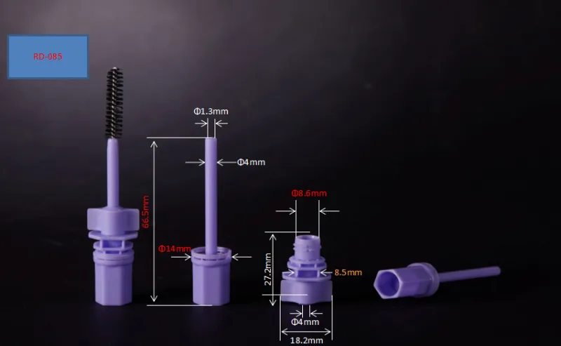 Muncung Berus Bulu Mata Plastik 7mm Gaya Baharu untuk Kantung Kosmetik