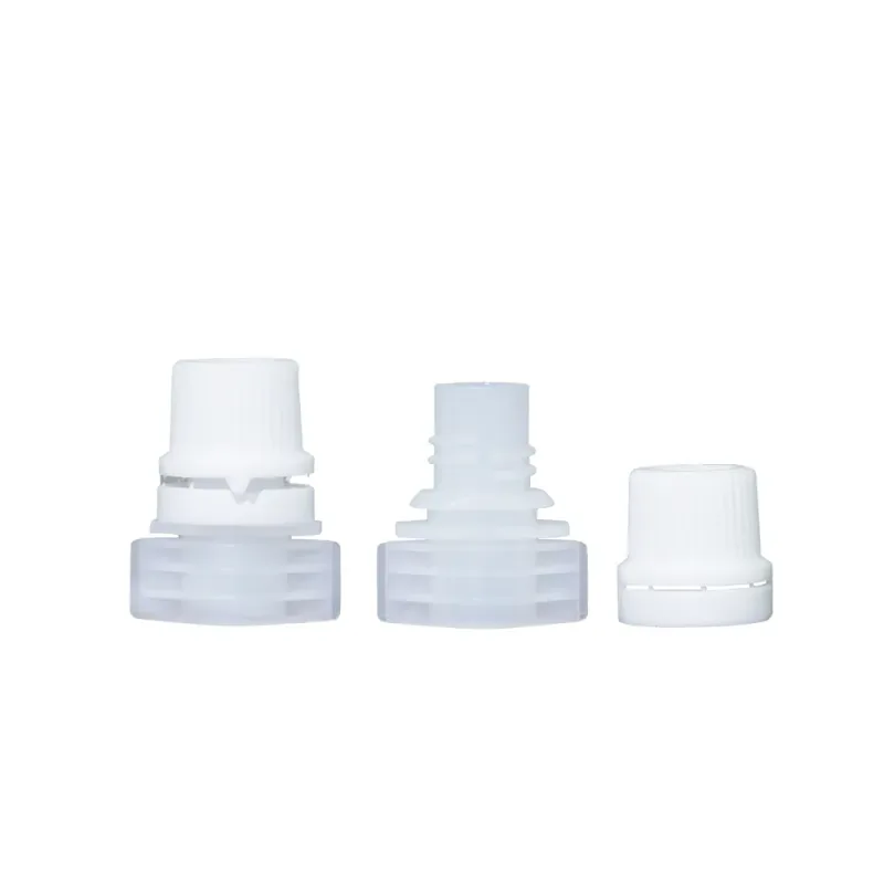 Muncung plastik anti-bocor 10mm dengan penutup untuk makanan cecair dan jus