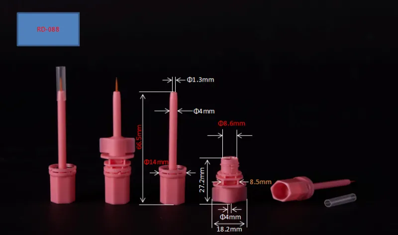Penutup Muncung Celak Kosmetik Plastik Doypack 8.6mm untuk Kimpalan Suhu Rendah 125-130