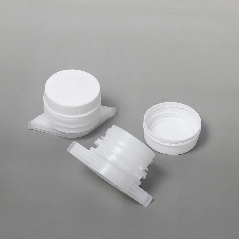 Tapón de rosca de plástico de 40 mm con boquilla para envases flexibles tipo Doypack, OEM/ODM